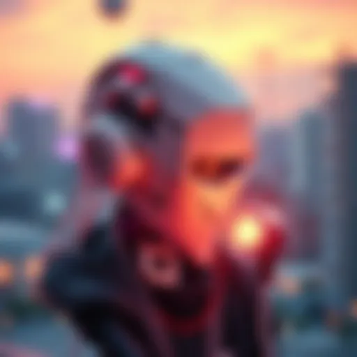 The Fusion of AI and Anime Art Conceptual representation of AI technology in anime filters