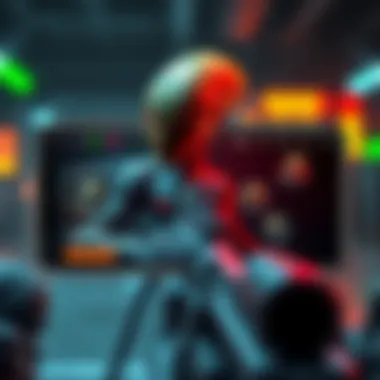 User interface showcasing features of Alien Shooter