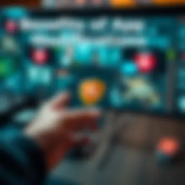 Illustration showing the benefits of app modifications