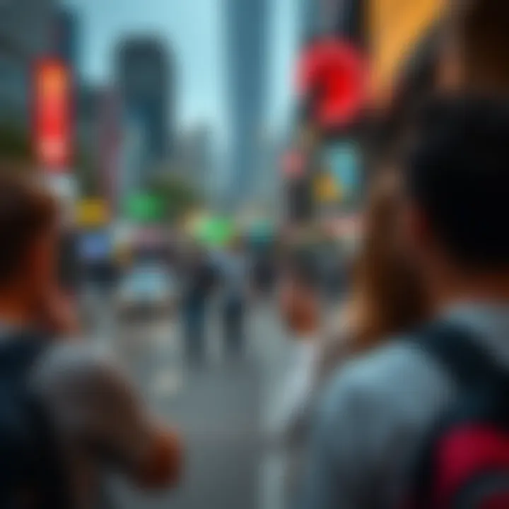 Visual representation of community engagement in Bustrafic