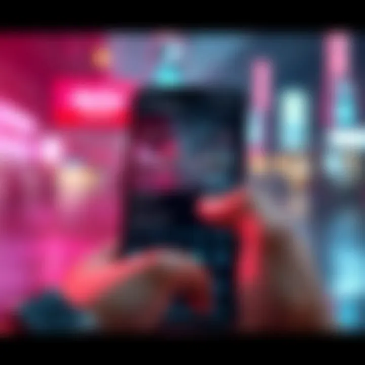 User interface demonstration of Modcom APK functionalities