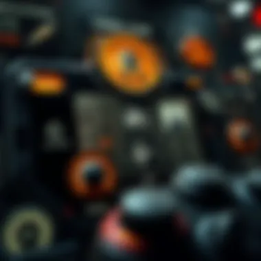 Intricate UI showcasing mod features