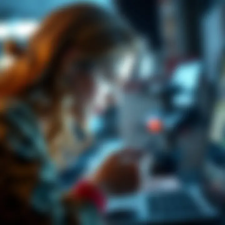 Conceptual illustration highlighting ethical considerations in software use