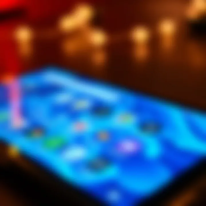 Vibrant Android Device with Modded Applications Vibrant Android device showcasing modified apps