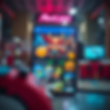 User Interface of a Mod APK Store User interface of a popular mod APK store