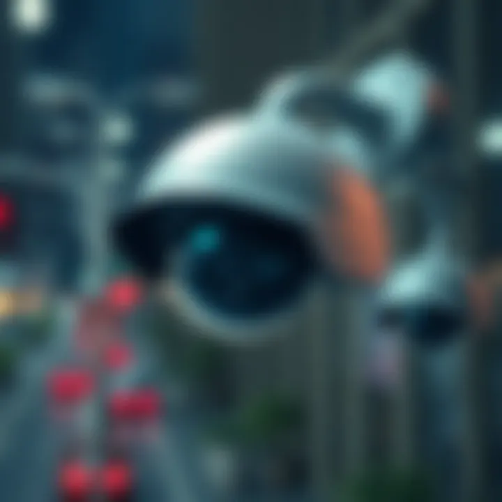 Illustration highlighting the ethical considerations surrounding video surveillance