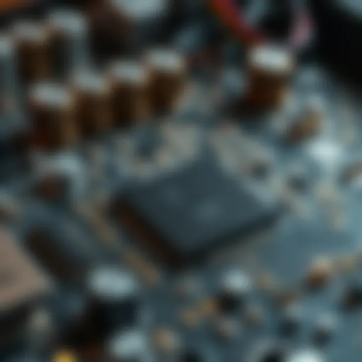 The Technical Side of Classic Modding An intricate circuit board emphasizing the technical aspects of modding