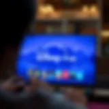 A visual representation of Disney Plus interface through unauthorized access