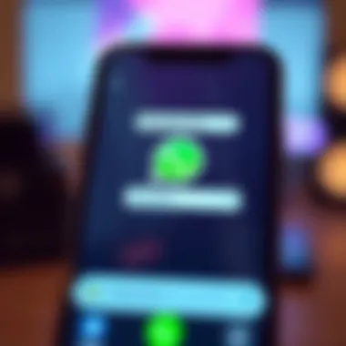 Creative WhatsApp Chat Interface Illustration showing a creative WhatsApp chat interface