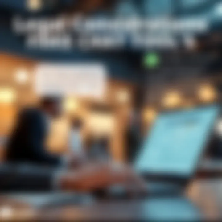 Legal Considerations of Fake Chat Tools Infographic on legal considerations surrounding fake chat tools