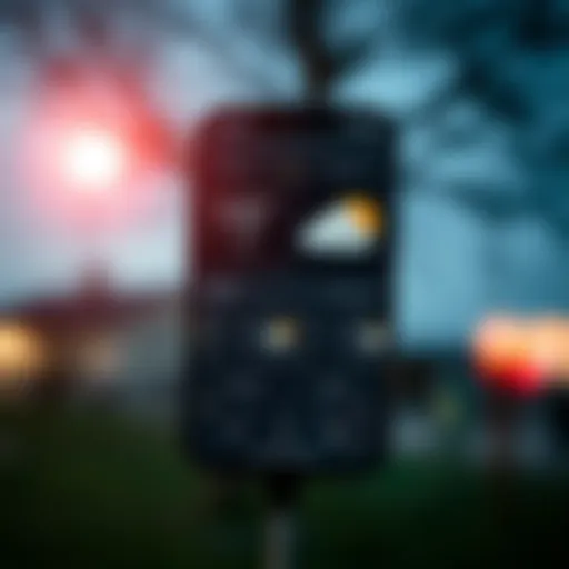 Customizable KWGT Weather widget interface