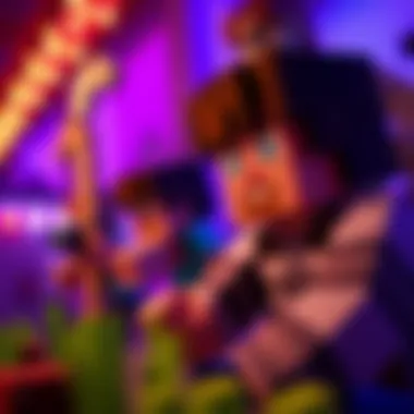 An engaging scene showcasing the gameplay impacts of the Minecraft Persona Mod.