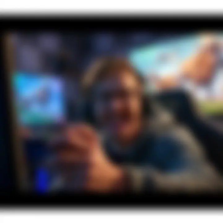 Gamer Immersed in Modded Experience An enthusiastic gamer enjoying modded gameplay