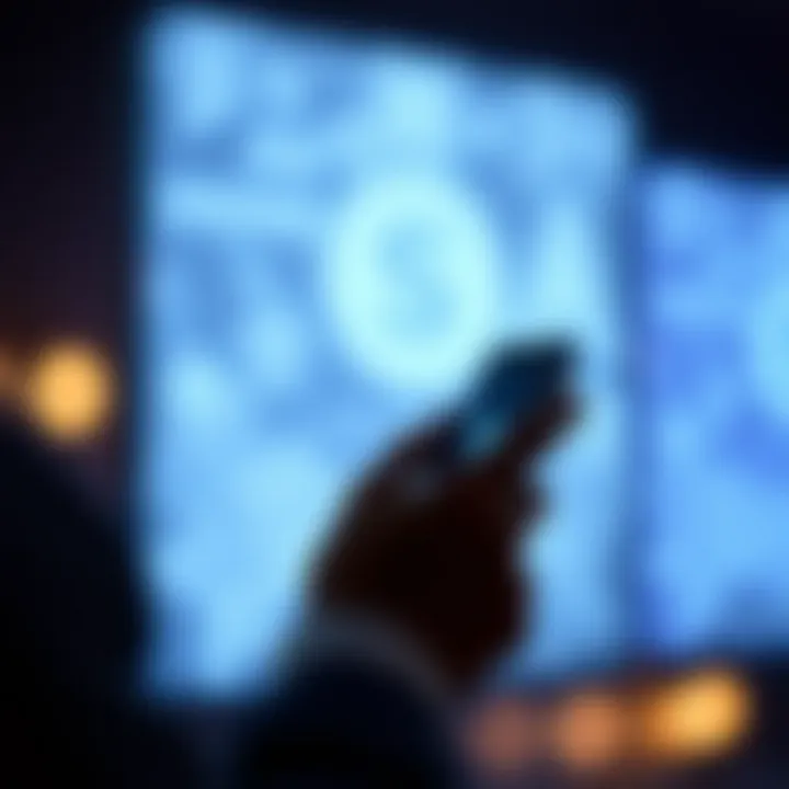 User engaging with Shazam on a mobile device