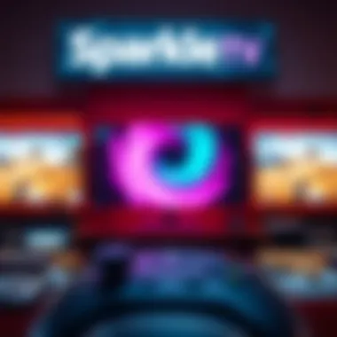 A visual representation of Sparkle TV functionalities and features