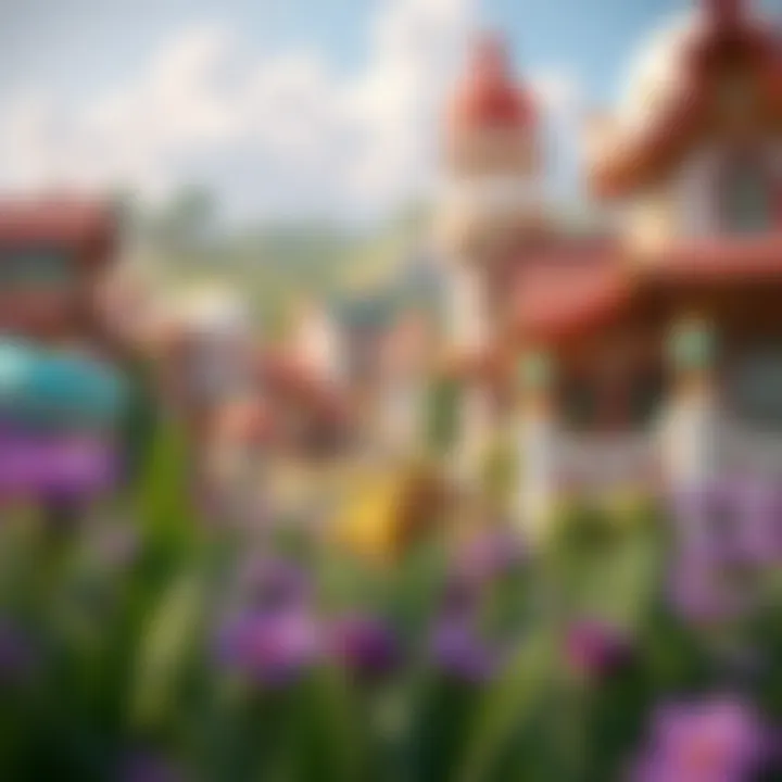 Vibrant Game World of Summertime Saga A captivating scene from Summertime Saga showcasing the vibrant game world