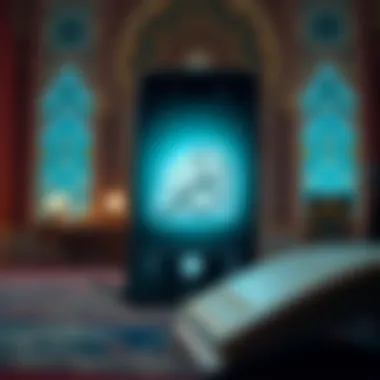 Visual representation of installation steps for the Al Quran APK