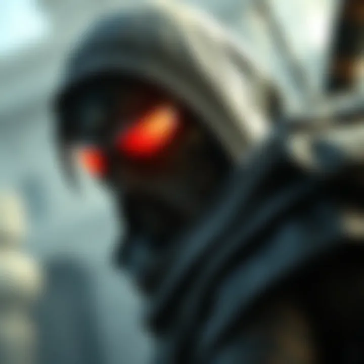 A creative concept art piece depicting a unique character modification