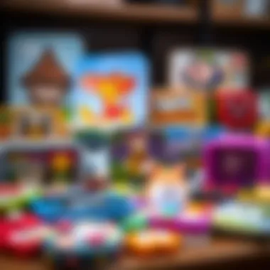 Diverse Game Collection A digital representation of various Toca Boca games available for download.