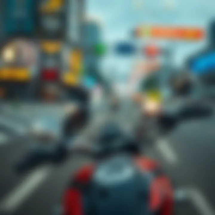 Gameplay Experience with All Bikes Unlocked In-game screenshot displaying the unlocked features of Traffic Rider