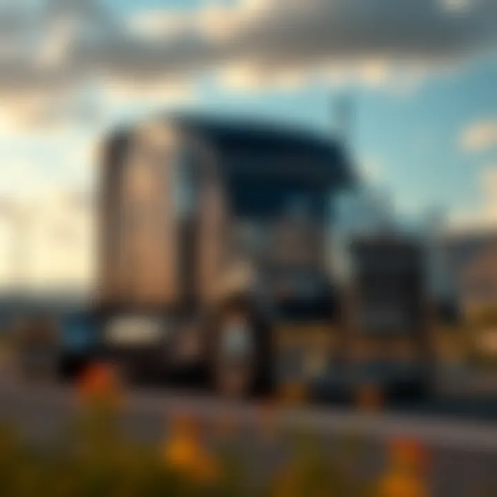 A detailed representation of truck customization options available to players