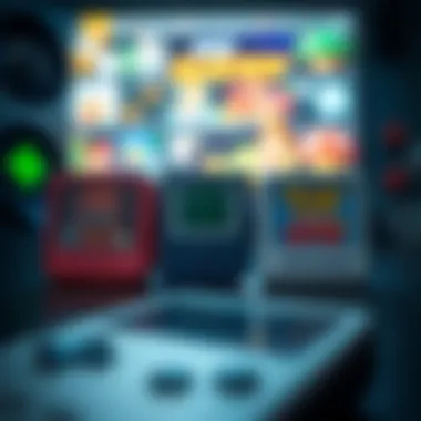 Icons representing various Game Boy Advance games compatible with the emulator