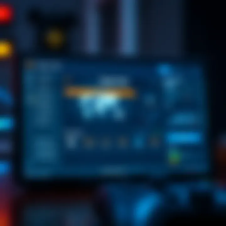 A sleek interface showcasing a trainer tool for gamers