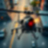 Heli Attack Mod APK gameplay interface showcasing features