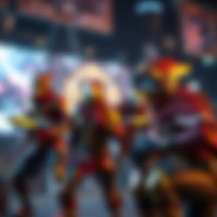 Artistic depiction of player engagement with loot heroes