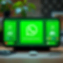 Visual representation of the Premium WhatsApp Cleaner APK interface showcasing its functionalities