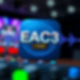 EAC3 codec logo with audio waves