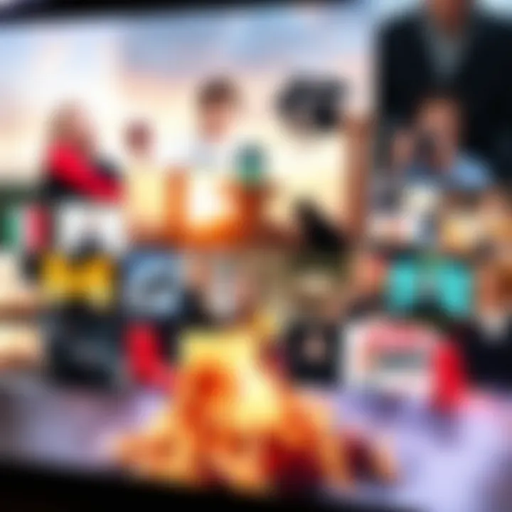 Creative video collage created using Video Collage Pro featuring diverse media